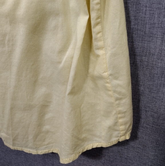 White House Black Market Button Shirt Women's 6 Yellow Office Career Retro 90s - Picture 4 of 8